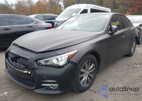 2017 Infiniti Q50 3.0T Premium from USA, damaged, VIN JN1EV7AR2HM837448